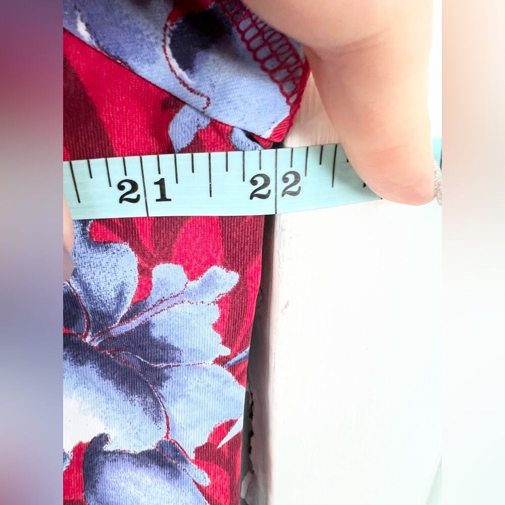 Tommy bahama Aubrey dress red blue floral size large - Picture 8 of 9